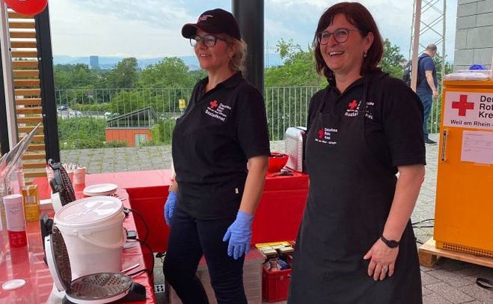 Waffelstand beim Blaulichttag